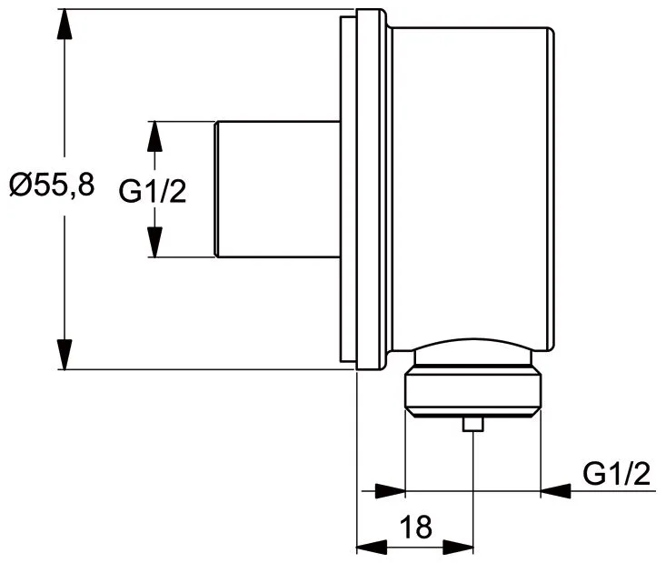 Ideal Standard Idealrain Wandanschlussbogen UP Bild 2