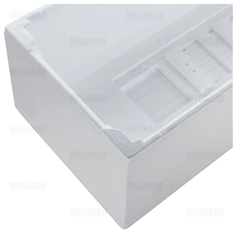 Mauersberger Badewannenträger aus Styropor für Badewanne Bombax 180 x 80 cm Linksversion
