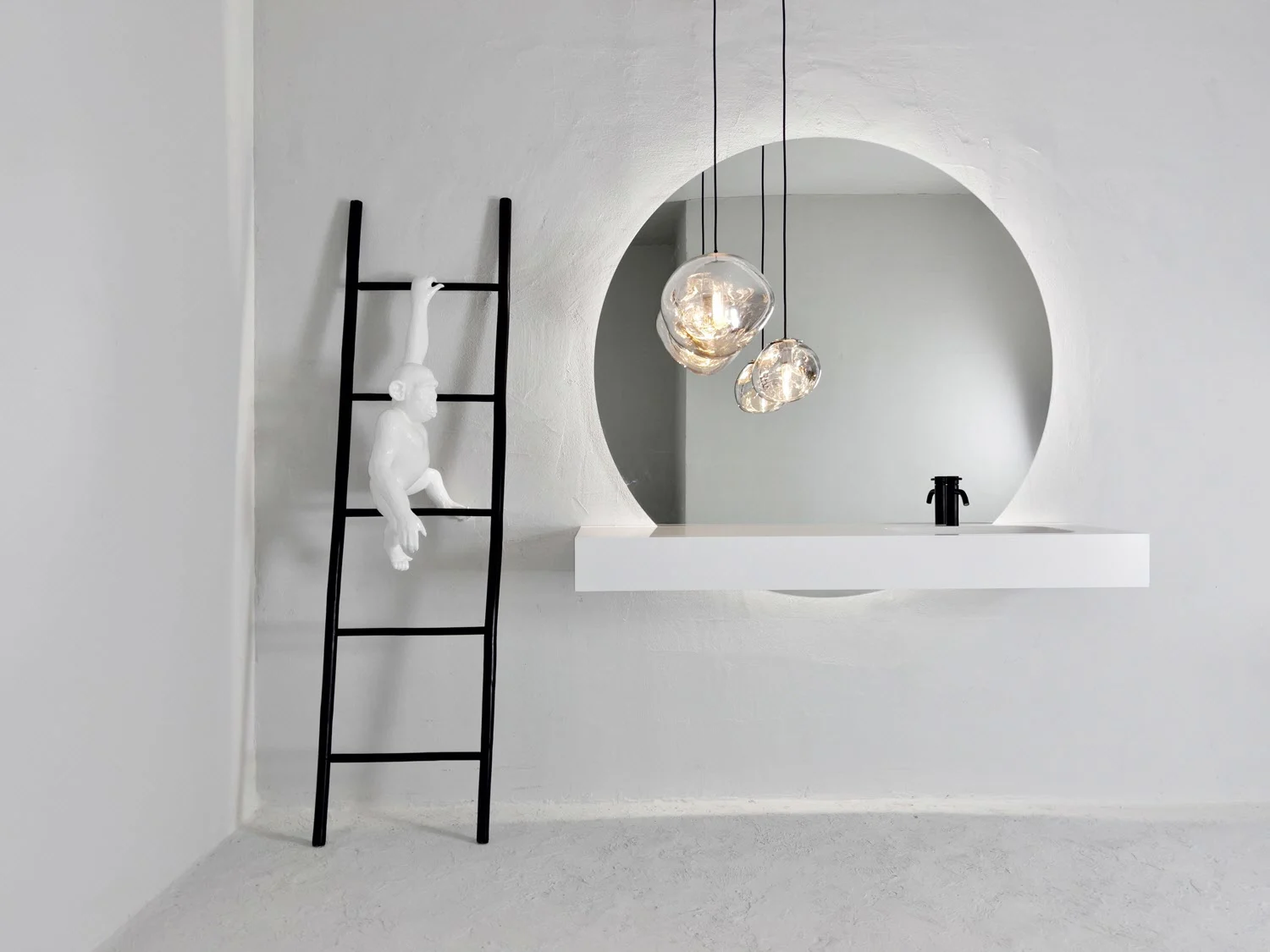 pianura Emilia Badmöbel Set 160 cm mit LED-Lichtspiegel, Becken rechts Bild 3