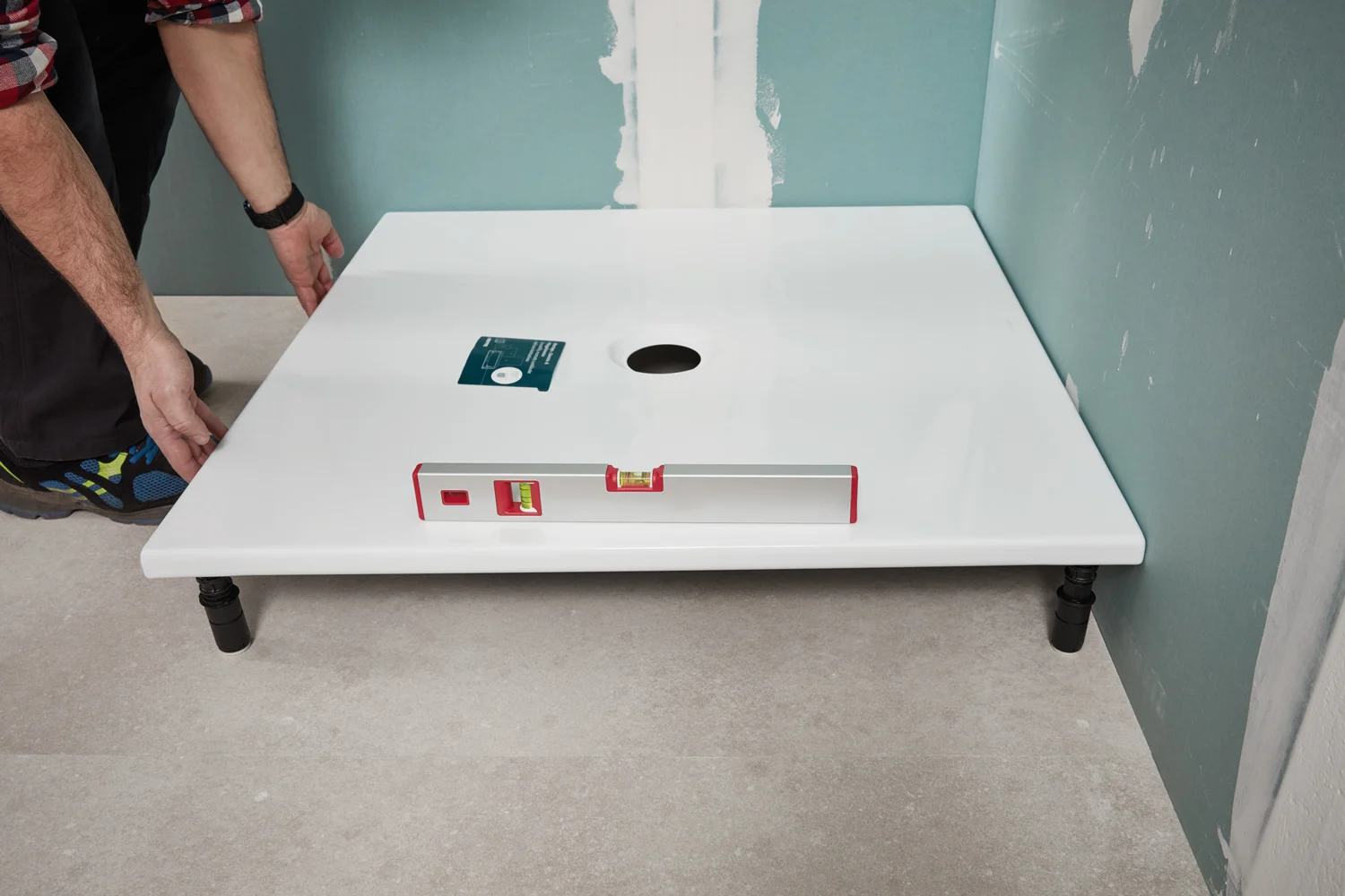 BetteLevel Montagefüße für Duschwannen mit beiden Seitenlängen > 90 cm Bild 7