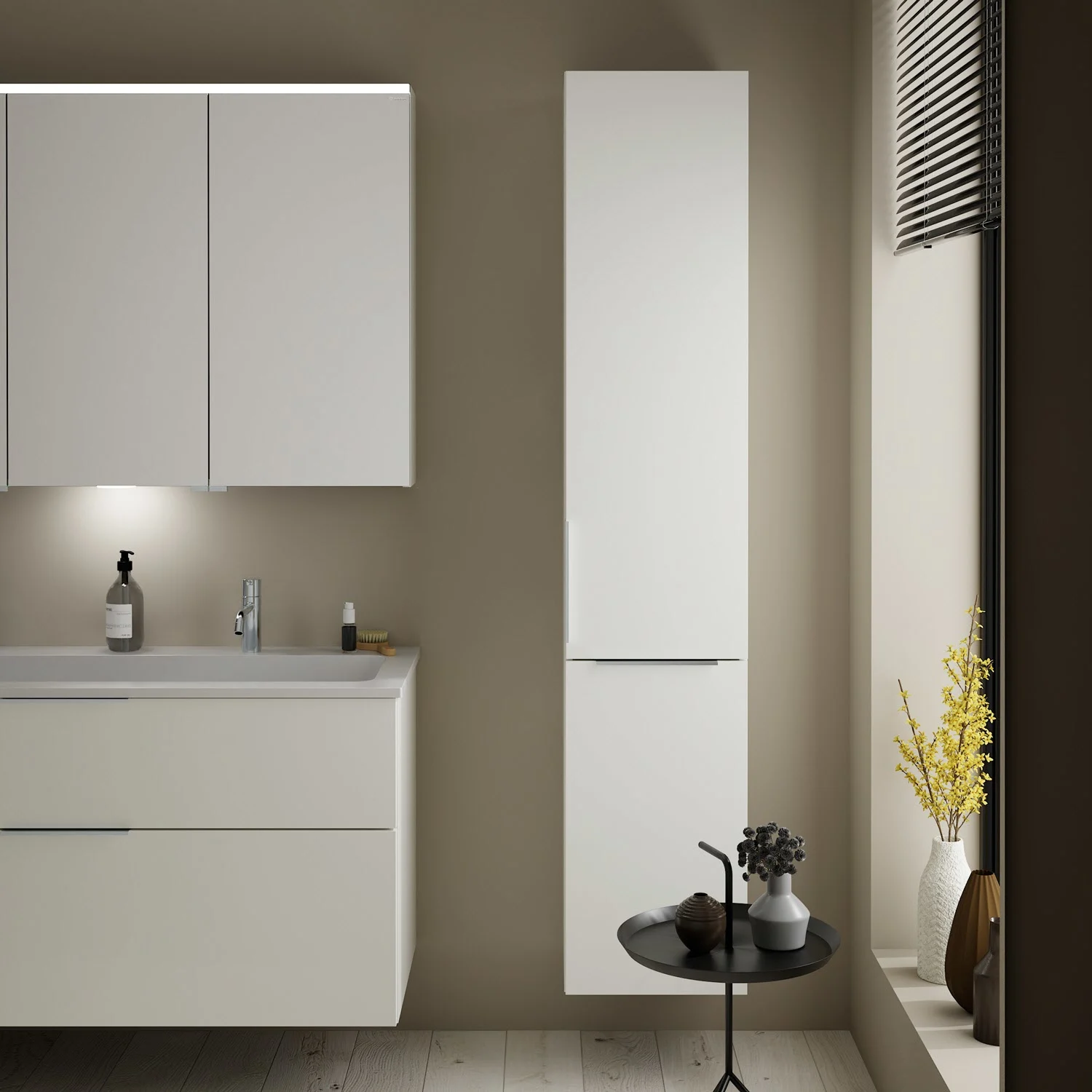 burgbad Eqio Hochschrank 35 x 32 x 176 cm Rechts, mit Griff G0146 Bild 4