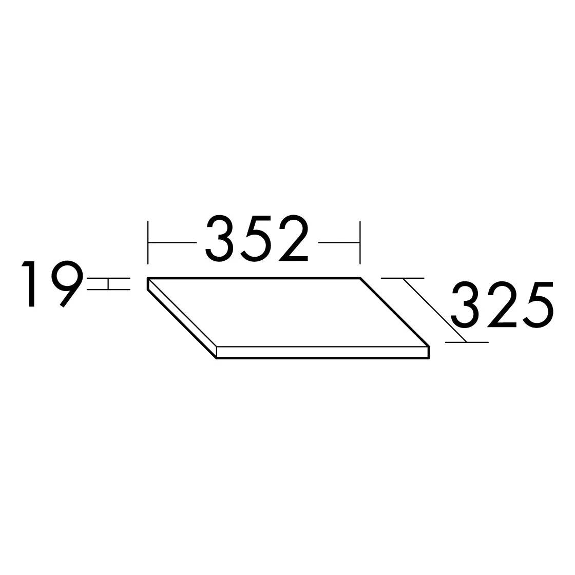 burgbad Eqio Abdeckplatte 35,2 x 32,5 x 1,9 cm Bild 3
