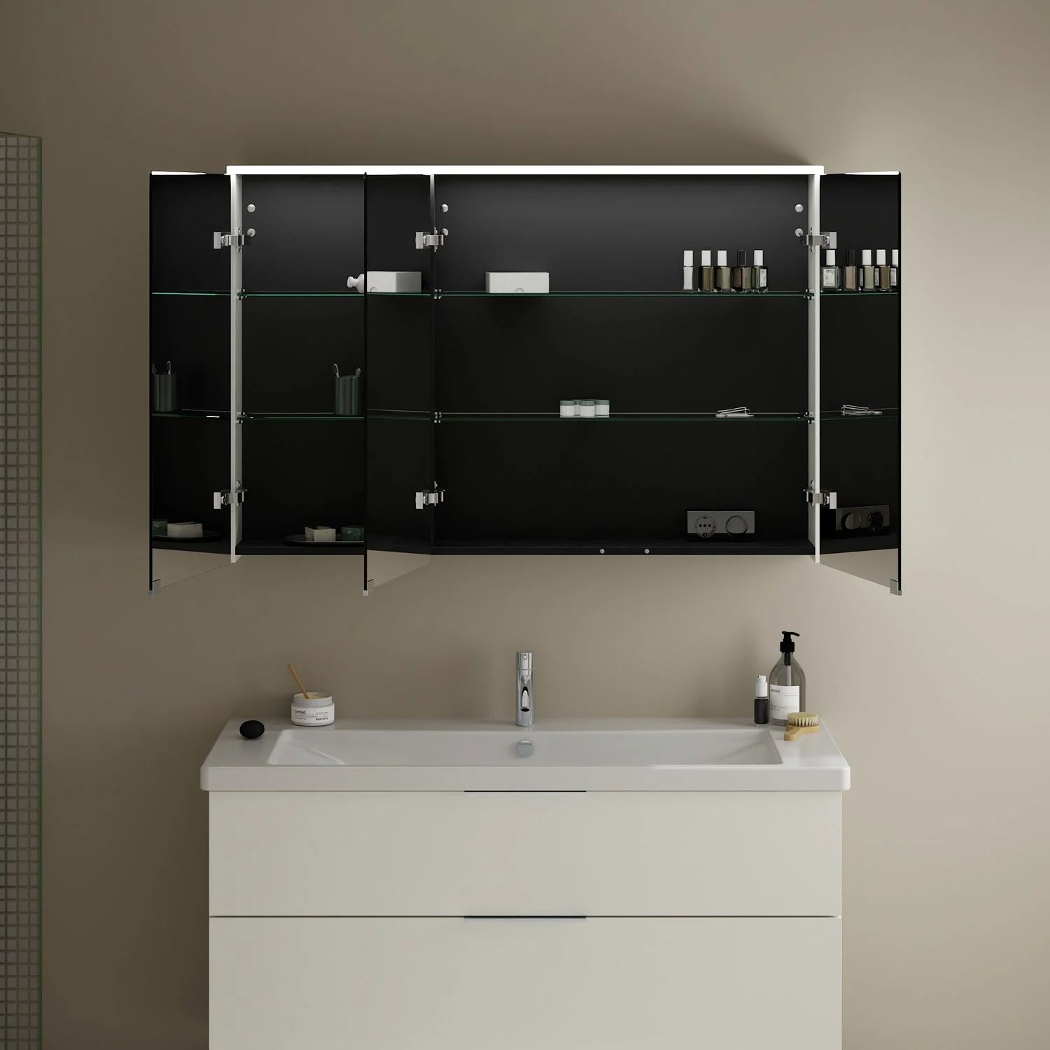 burgbad Eqio Spiegelschrank mit LED-Aufsatzleuchte 120 cm Rechts Bild 3