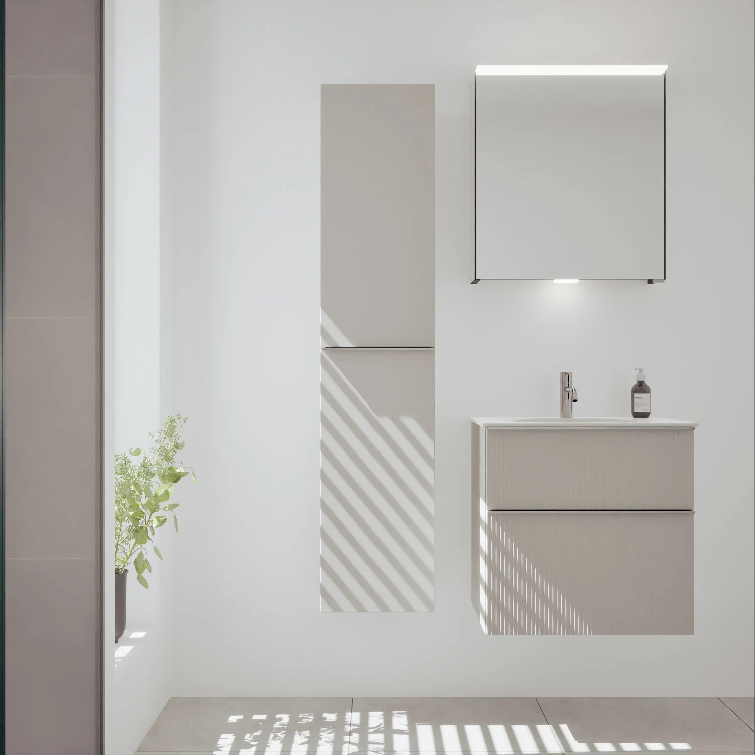 burgbad Fiumo 2.0 Hochschrank 35 x 32 x 160 cm mit Griff G0146 Bild 3