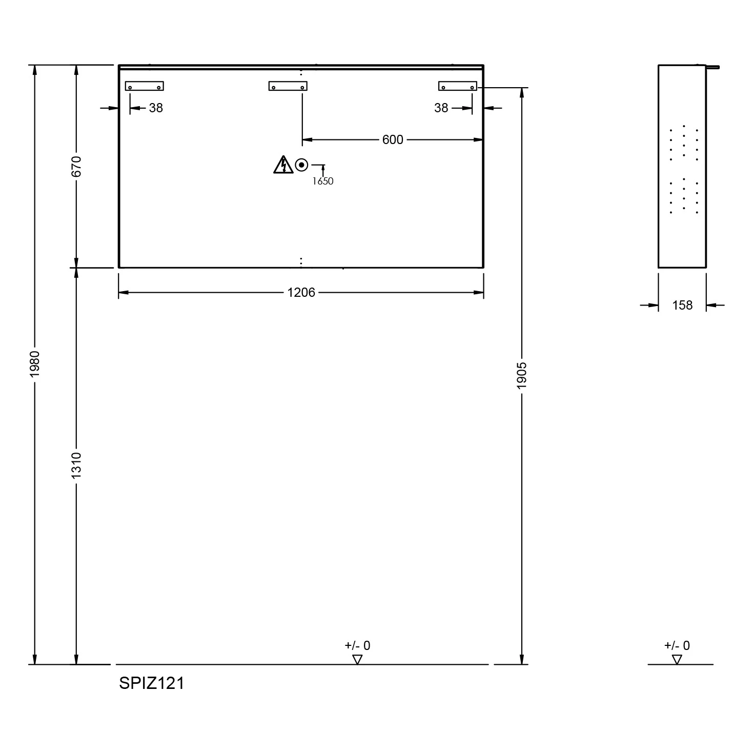 burgbad Fiumo 2.0 Spiegelschrank 120,6 cm mit LED-Aufsatzleuchte und Waschplatzbeleuchtung, 2 Spiegeltüren Bild 4
