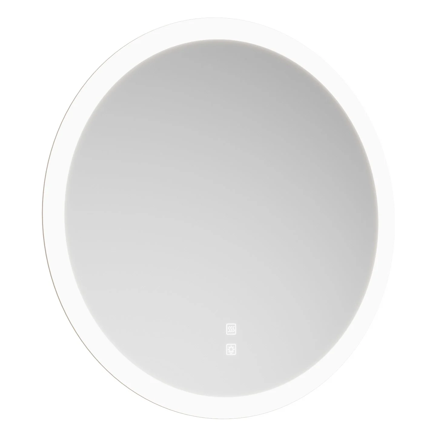 burgbad Fiumo 2.0 – okrągłe lustro o średnicy 75 cm z oświetleniem LED i ogrzewaniem lustra