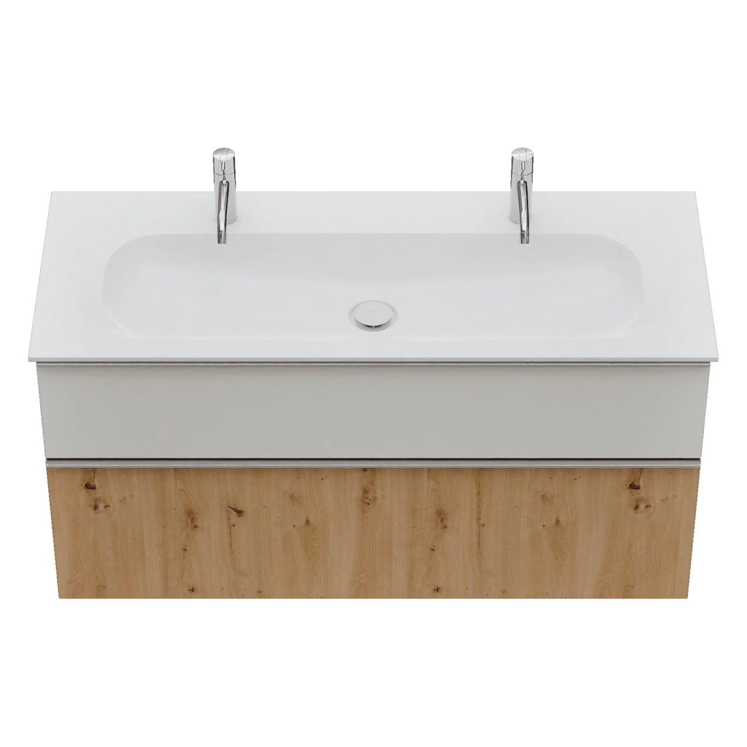 burgbad Fiumo 2.0 Mineralguss-Waschtisch mit Waschtischunterschrank 122 cm, mit Griff G0146 Bild 10