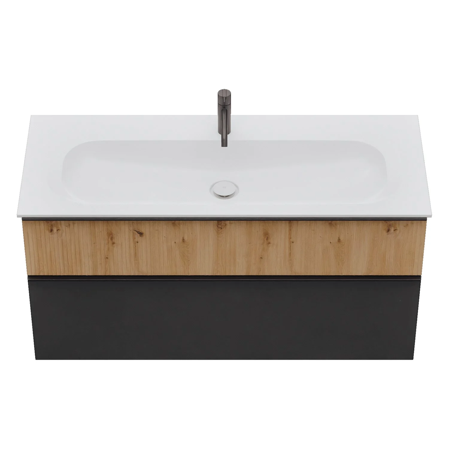 burgbad Fiumo 2.0 Mineralguss-Waschtisch mit Waschtischunterschrank 122 cm, mit Griff G0200 Bild 10