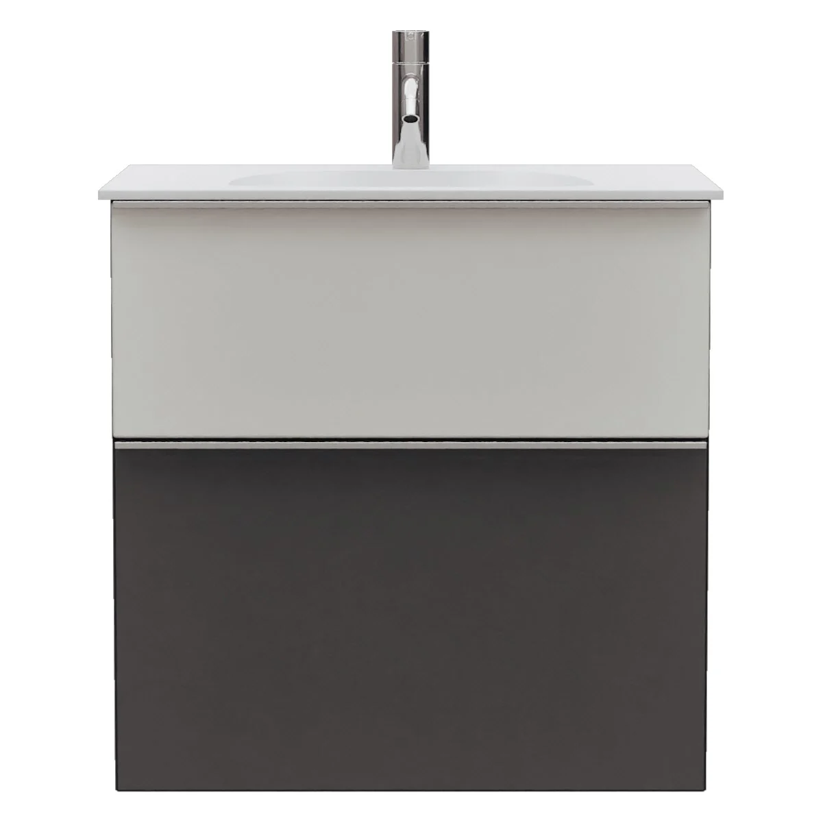 Umywalka z odlewu mineralnego burgbad Fiumo 2.0 z szafką podumywalkową 62 cm, z uchwytem G0146 Zdjęcie 10