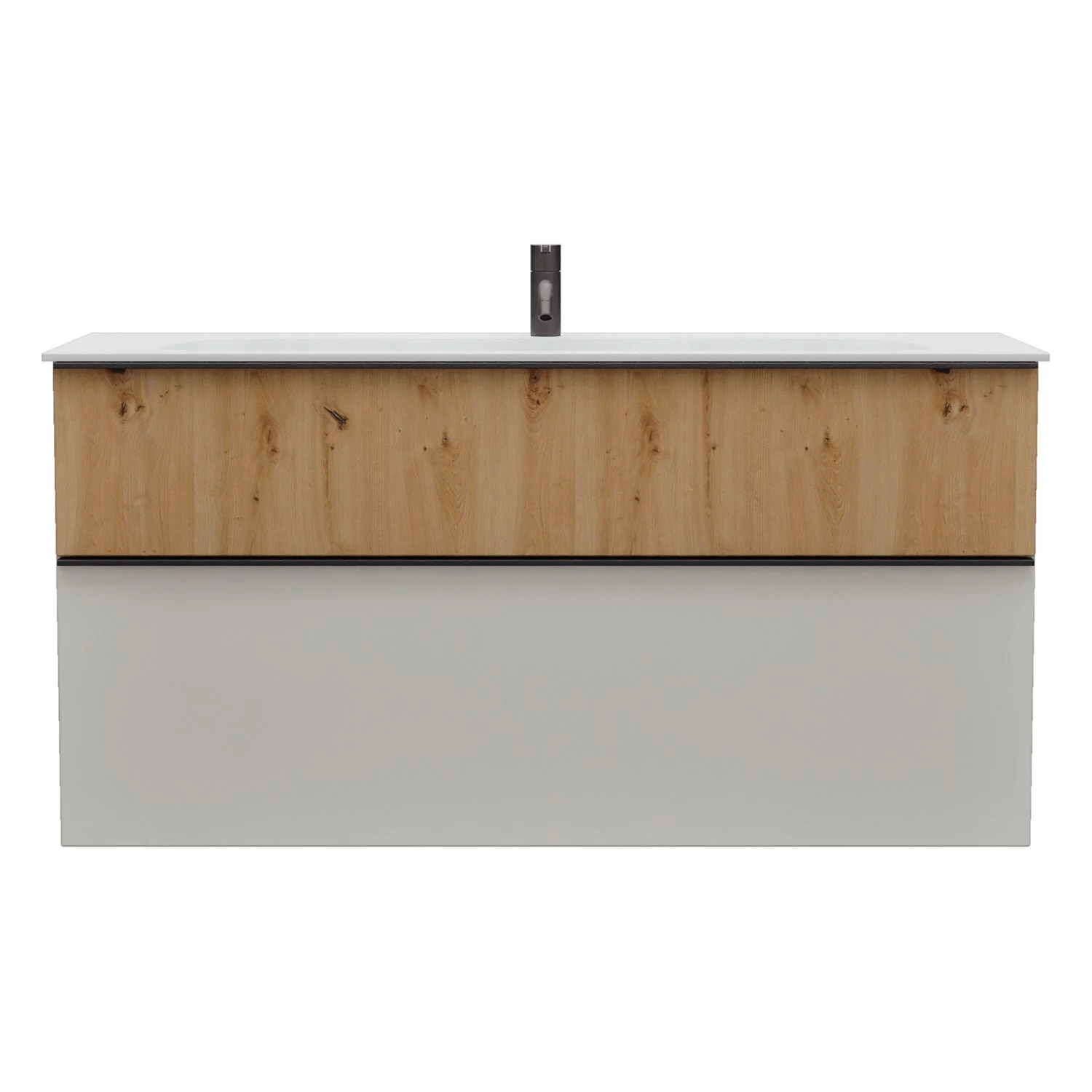 burgbad Fiumo 2.0 Mineralguss-Waschtisch mit Waschtischunterschrank 122 cm, mit Griff G0200 Bild 11