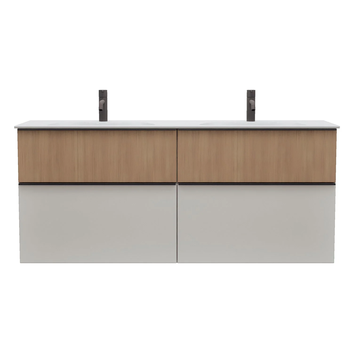 burgbad Fiumo 2.0 umywalka z odlewu mineralnego z szafką podumywalkową 142 cm, z uchwytem G0200 Zdjęcie 5