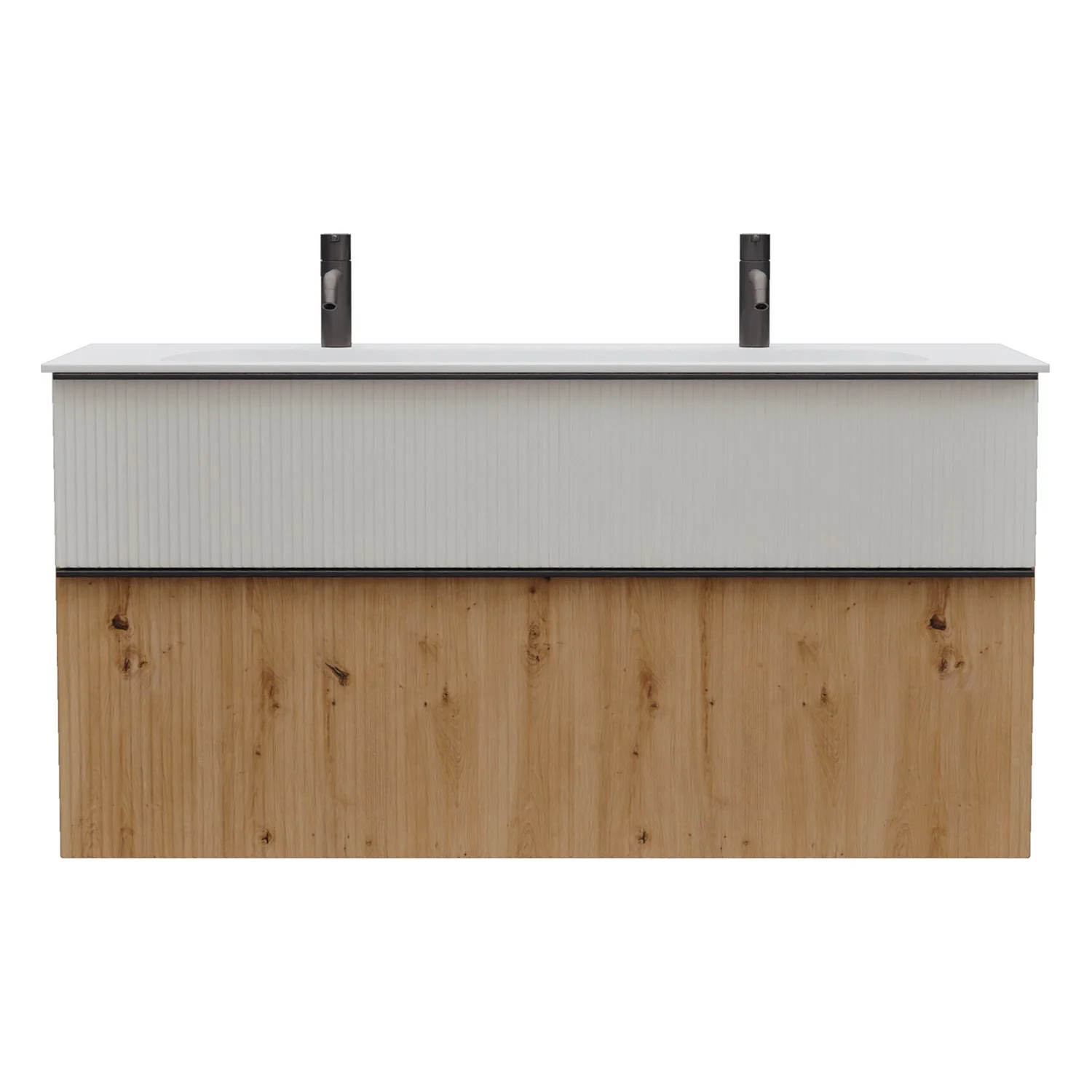 burgbad Fiumo 2.0 Mineralguss-Waschtisch mit Waschtischunterschrank 122 cm, mit Griff G0200 Bild 11