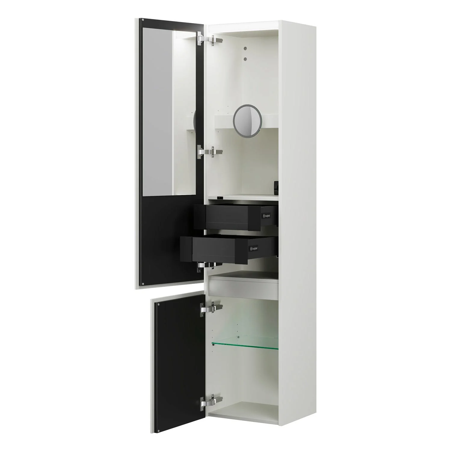 burgbad Lin20 Hochschrank 40 x 34,5 cm, mit 2 Türen, links Bild 2