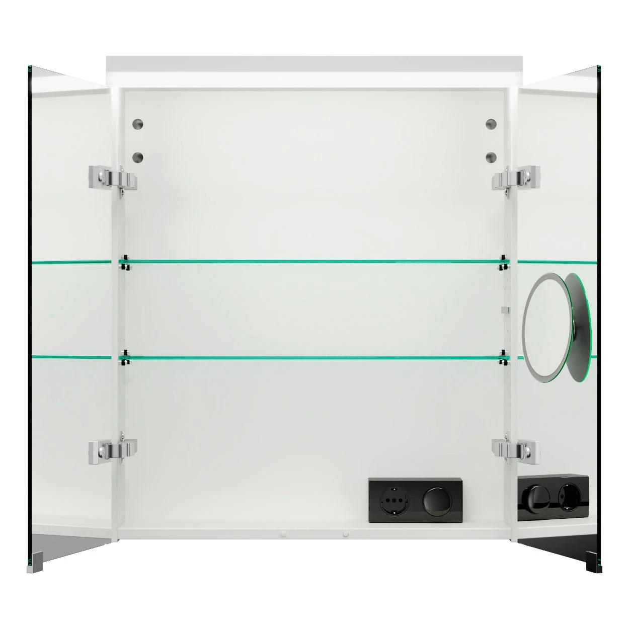 burgbad Lin20 Spiegelschrank mit LED-Beleuchtung, 60 cm, 2 Spiegeltüren Bild 4