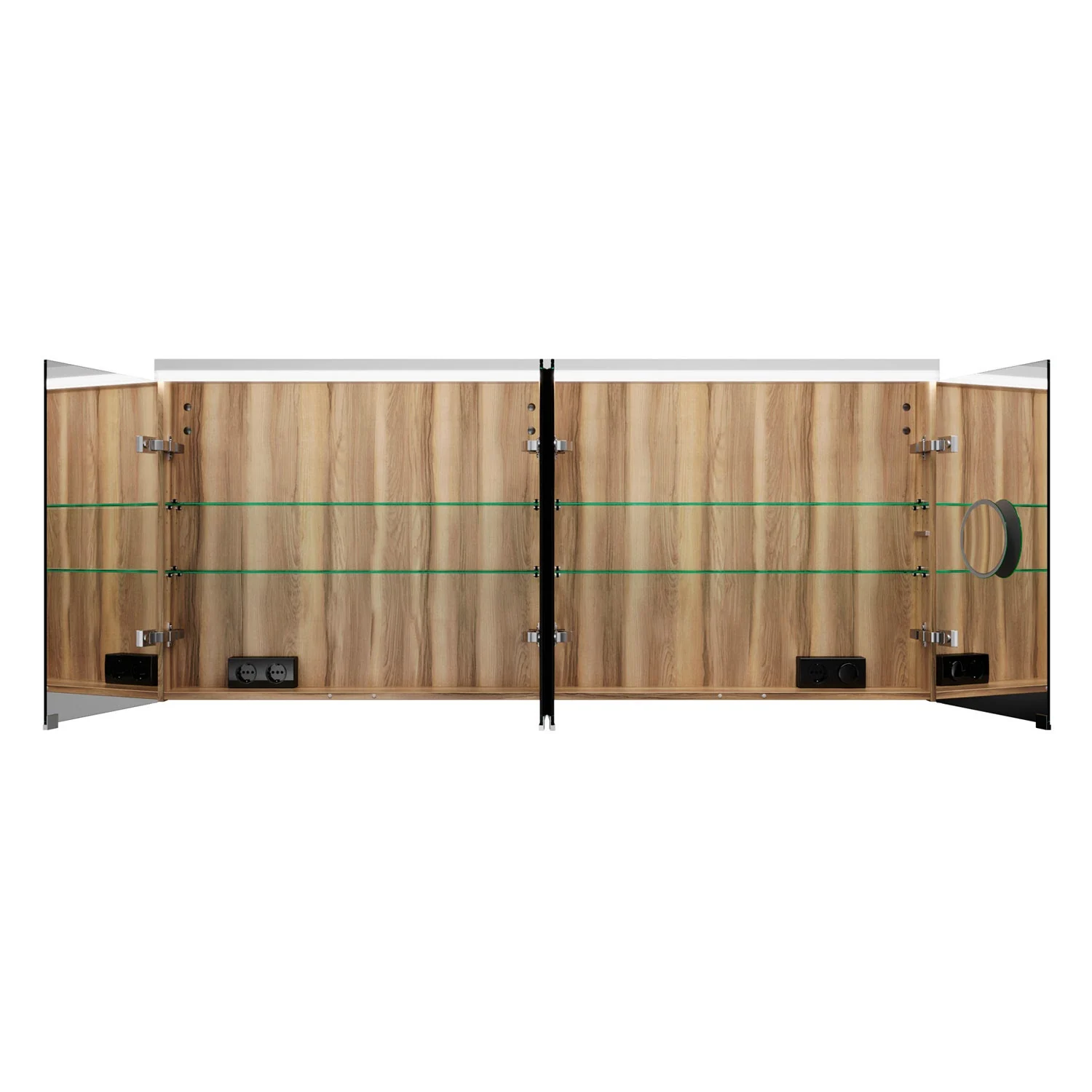 burgbad Lin20 Spiegelschrank mit LED-Beleuchtung, 160 cm, 4 Spiegeltüren Bild 4