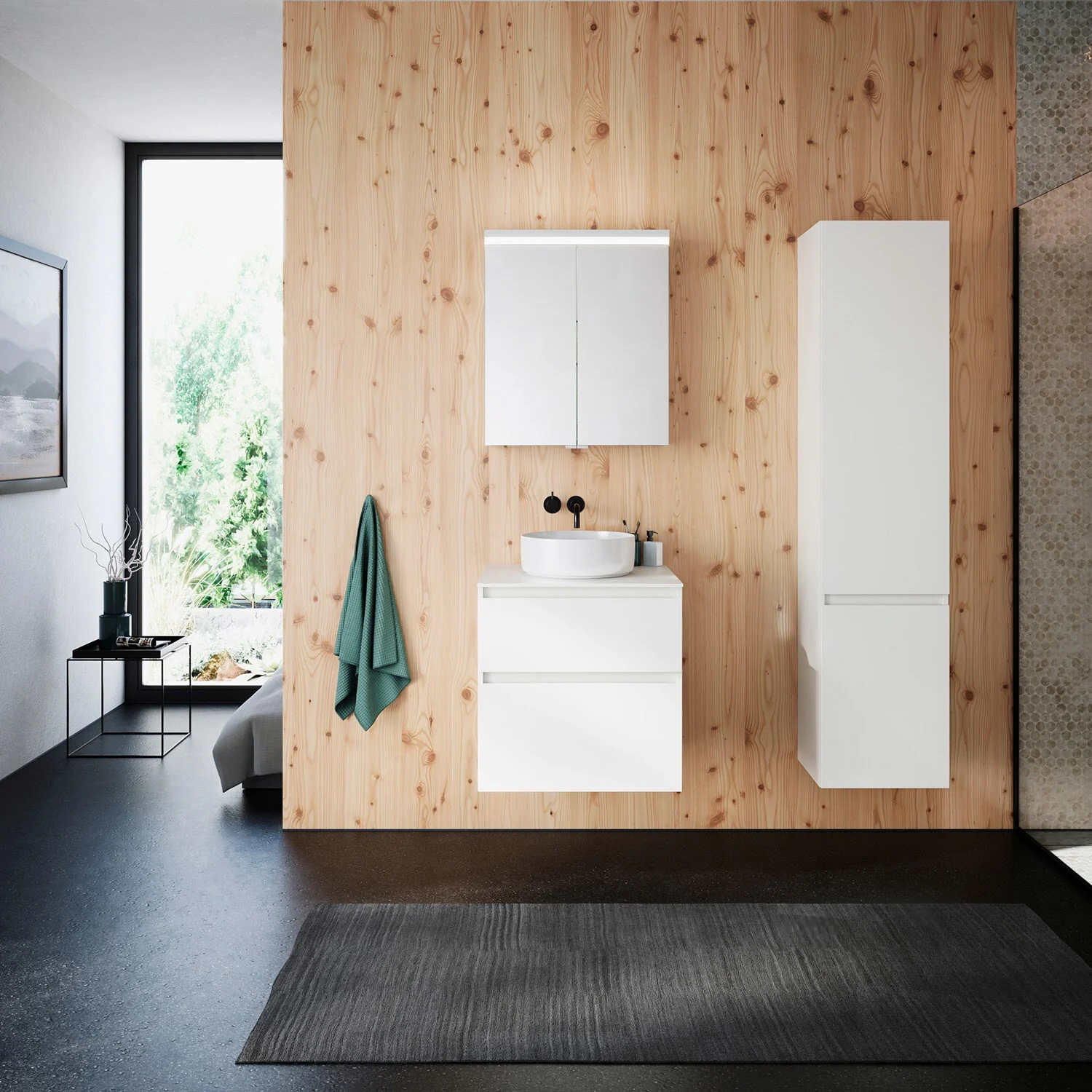 burgbad Lin20 Spiegelschrank mit LED-Beleuchtung, 60 cm, 2 Spiegeltüren Bild 11