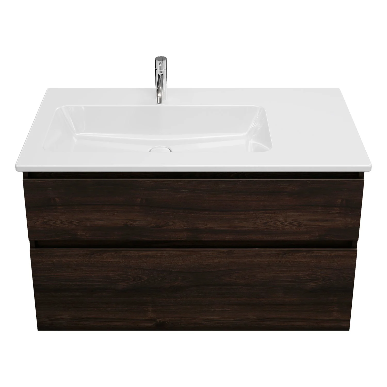 burgbad Lin20 Waschtischunterschrank mit Keramik-Waschtisch 103 cm, 2 Auszüge, links Bild 3