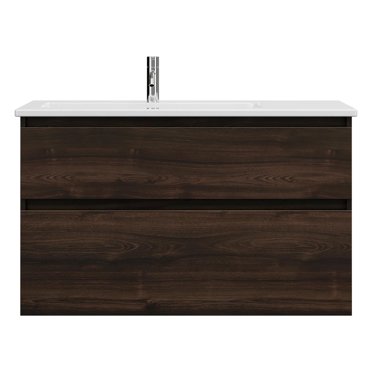 burgbad Lin20 Waschtischunterschrank mit Keramik-Waschtisch 103 cm, 2 Auszüge, links Bild 4