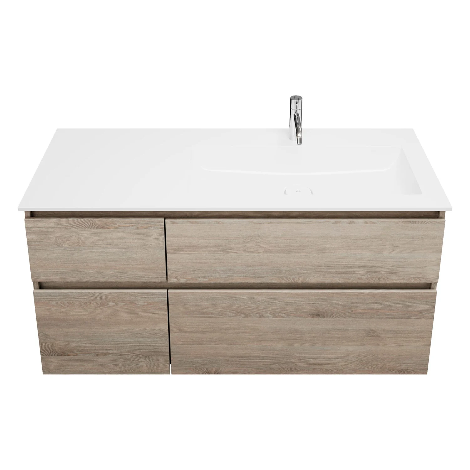 burgbad Lin20 Waschtischunterschrank mit Mineralguss-Waschtisch 122 cm, 4 Auszüge, rechts Bild 3