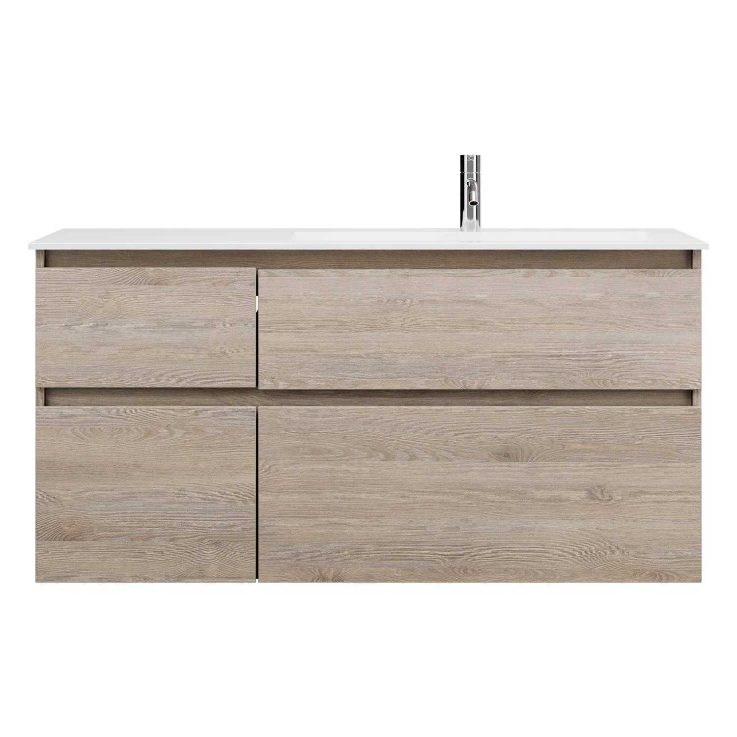 burgbad Lin20 Waschtischunterschrank mit Mineralguss-Waschtisch 122 cm, 4 Auszüge, rechts Bild 4