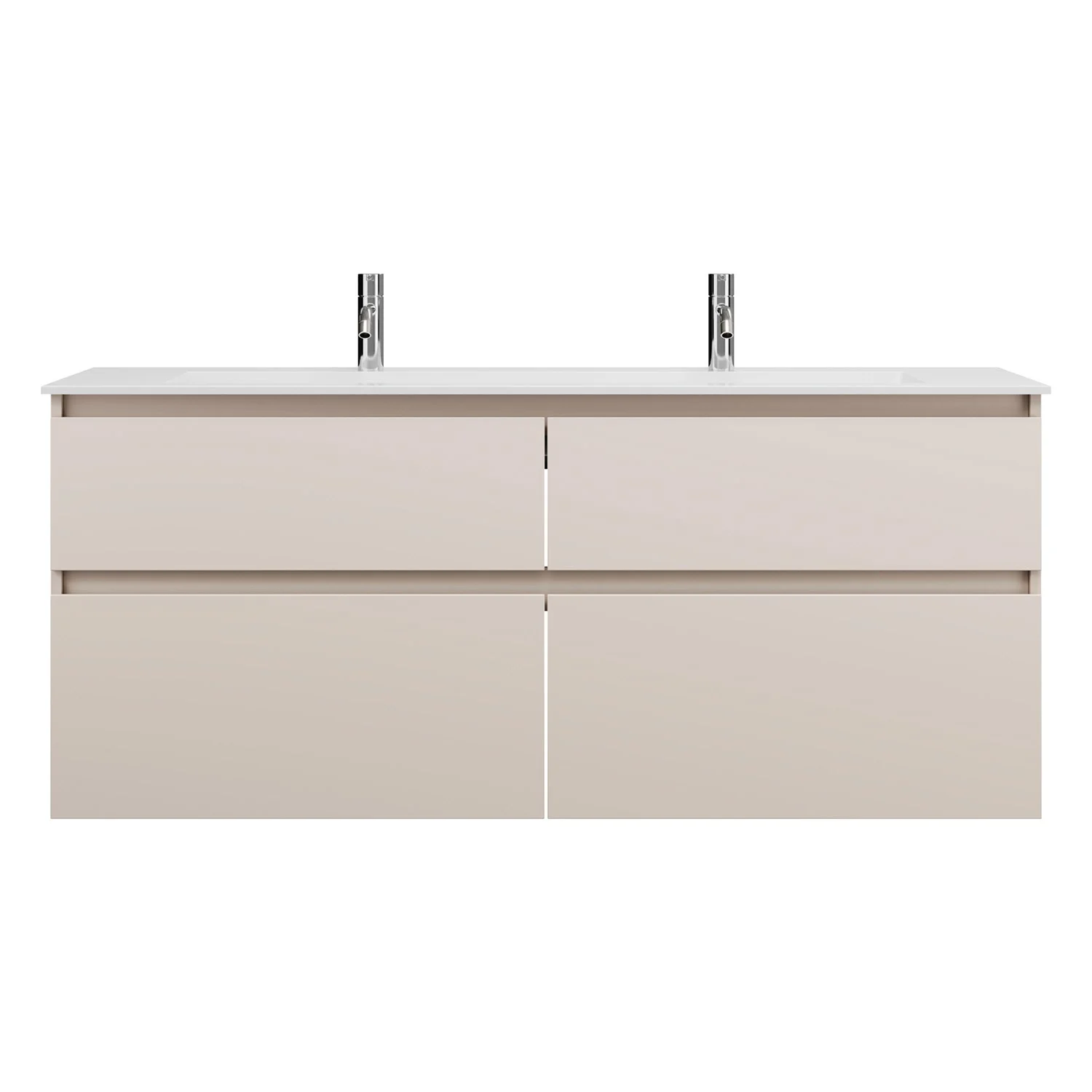 burgbad Lin20 Waschtischunterschrank mit Mineralguss-Waschtisch 142 cm, 4 Auszüge Bild 4