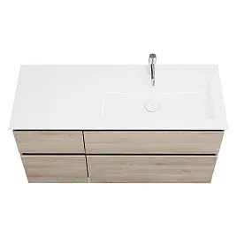 burgbad Lin20 Waschtischunterschrank mit Mineralguss-Waschtisch 122 cm, 4 Auszüge, rechts Bild 6