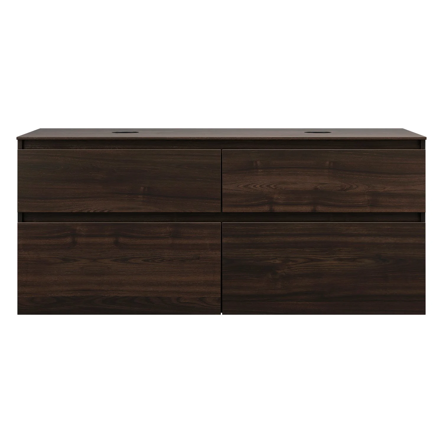 burgbad Lin20 Waschtischunterschrank mit Konsolenplatte 140 cm, 4 Auszüge, Beckenausschnitt links und rechts Bild 4
