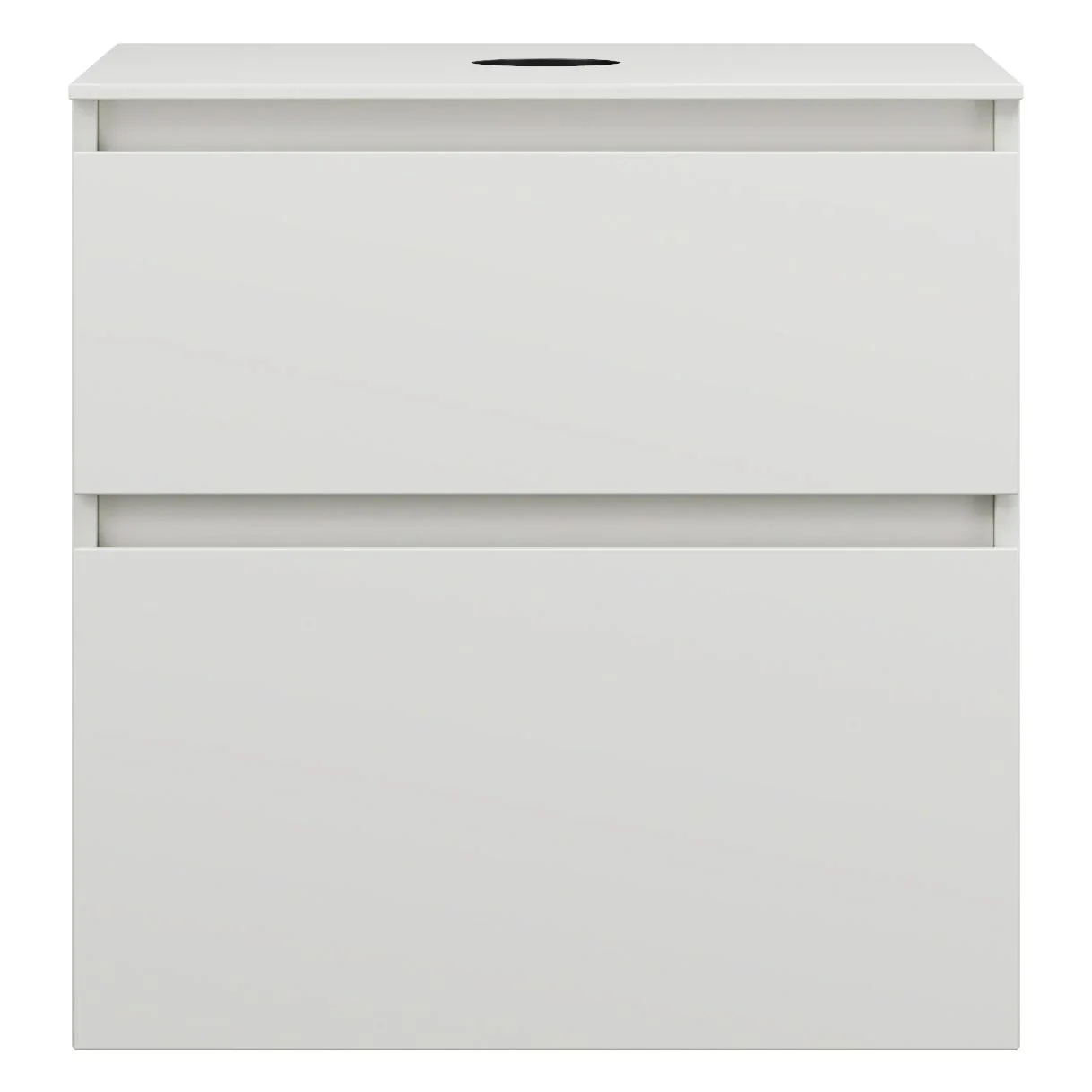 burgbad Lin20 Waschtischunterschrank mit Konsolenplatte 60 cm, 2 Auszüge, Beckenausschnitt mittig Bild 4