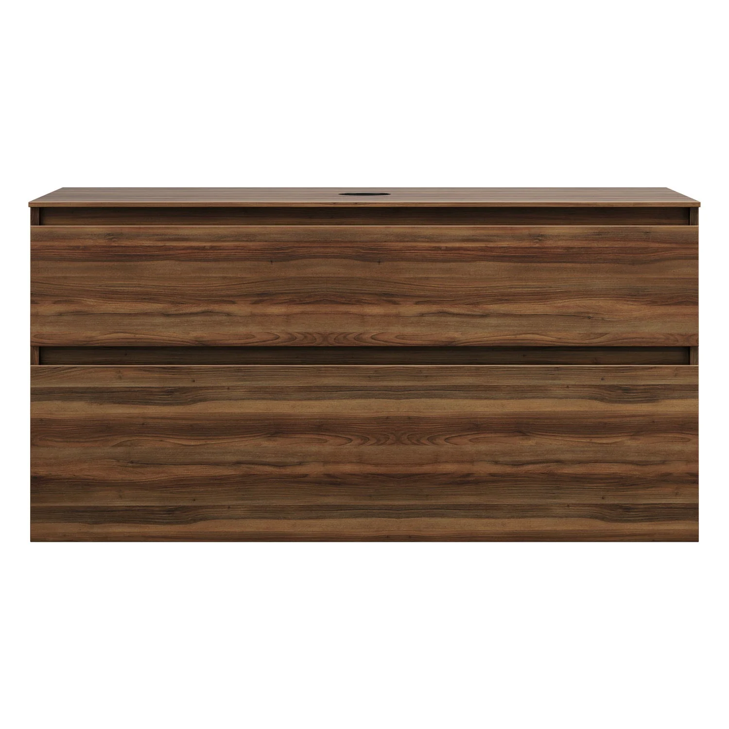 burgbad Lin20 Waschtischunterschrank mit Konsolenplatte 120 cm, 2 Auszüge, Beckenausschnitt mittig Bild 4