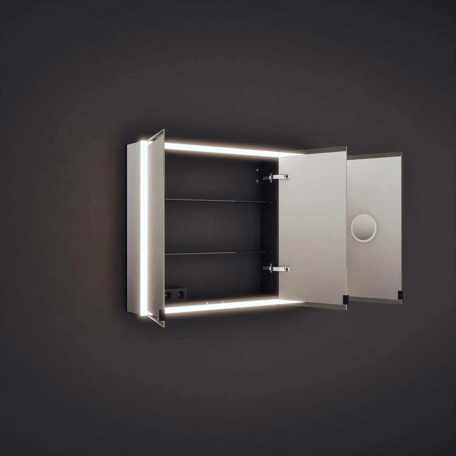 burgbad rl20 Spiegelschrank 121 cm, mit Klarglas Lichtrahmen Bild 7