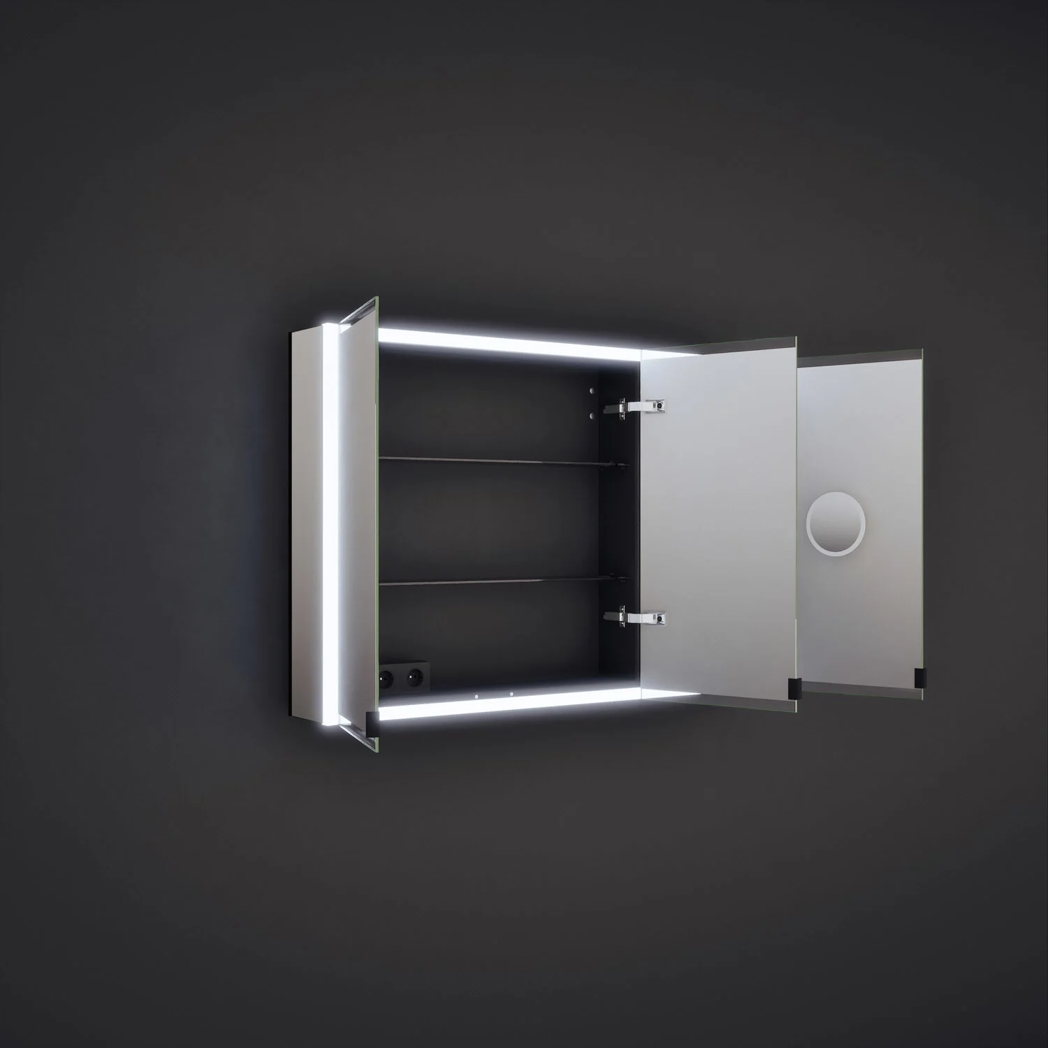 burgbad rl20 Spiegelschrank 121 cm, mit Klarglas Lichtrahmen Bild 8