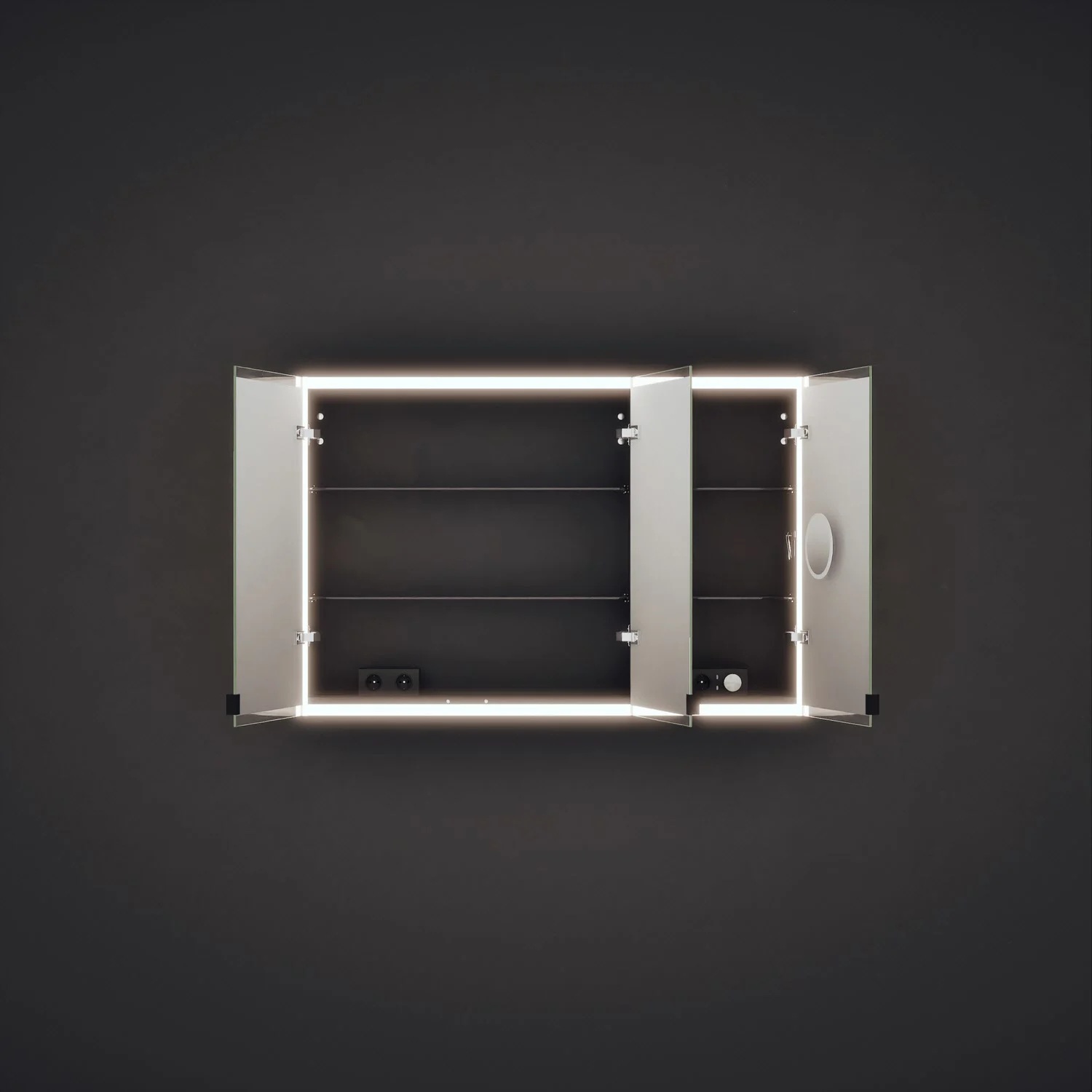 burgbad rl20 Spiegelschrank 121 cm, mit Klarglas Lichtrahmen Bild 10