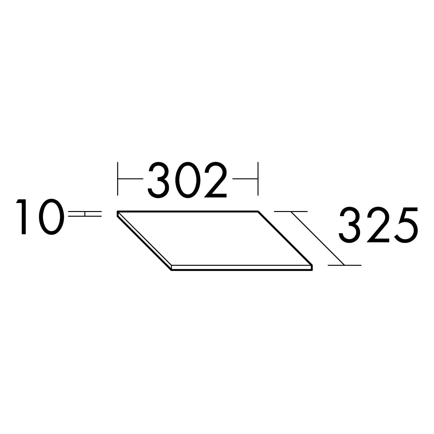 burgbad SYS30 Ablageplatte 30,2 x 32,5 cm Bild 2