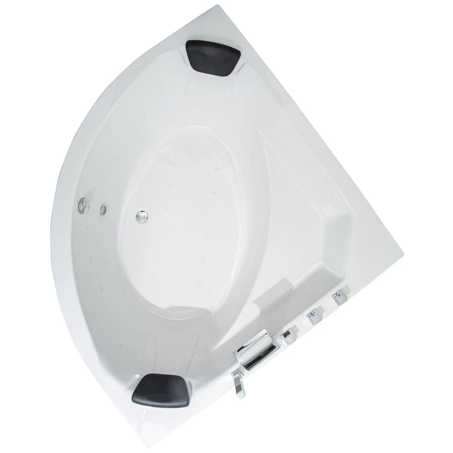 Caribia Apollo Badewanne 155 x 155 cm ohne Schürze