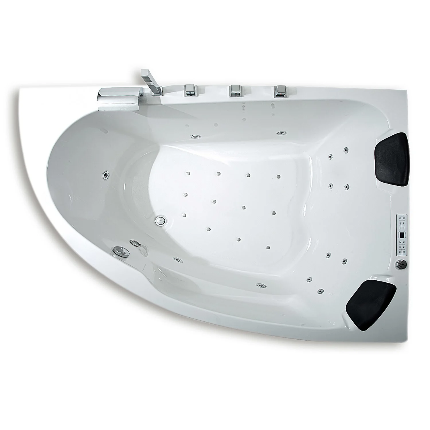 Caribia Delta XL Premium Whirlpool 180 x 130 cm mit Schürze, für Ecke rechts Bild 2