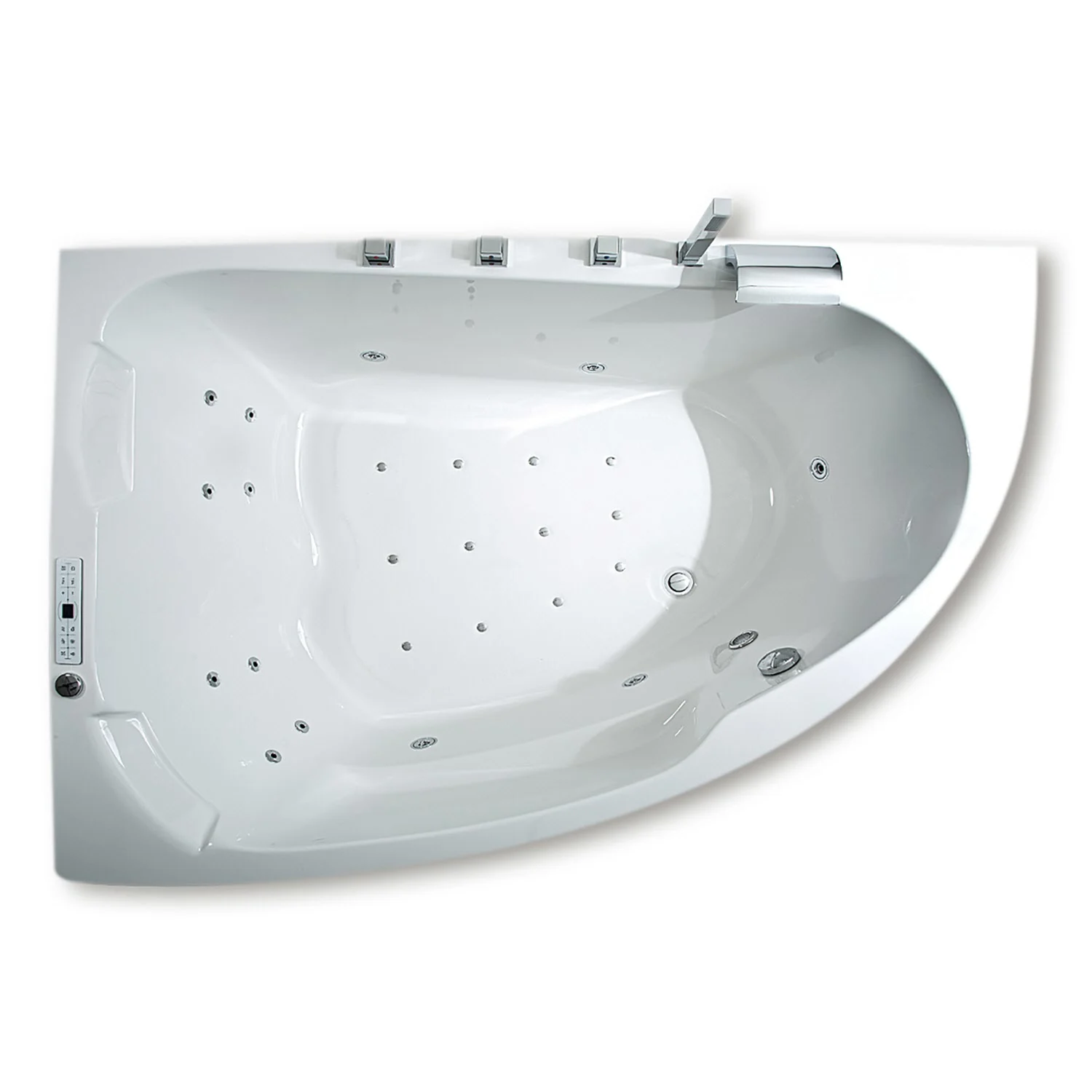 Caribia Delta XL Premium Whirlpool 180 x 130 cm ohne Schürze, für Ecke links Bild 3