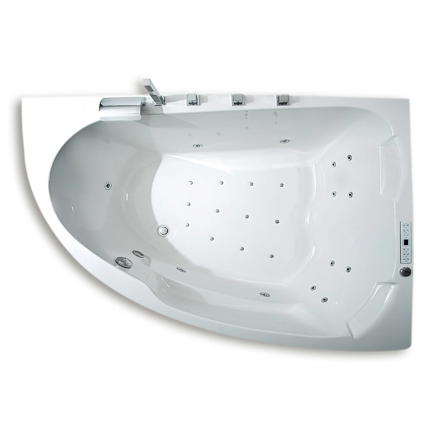 Caribia Delta XL Premium Whirlpool 180 x 130 cm mit Schürze, für Ecke rechts Bild 3