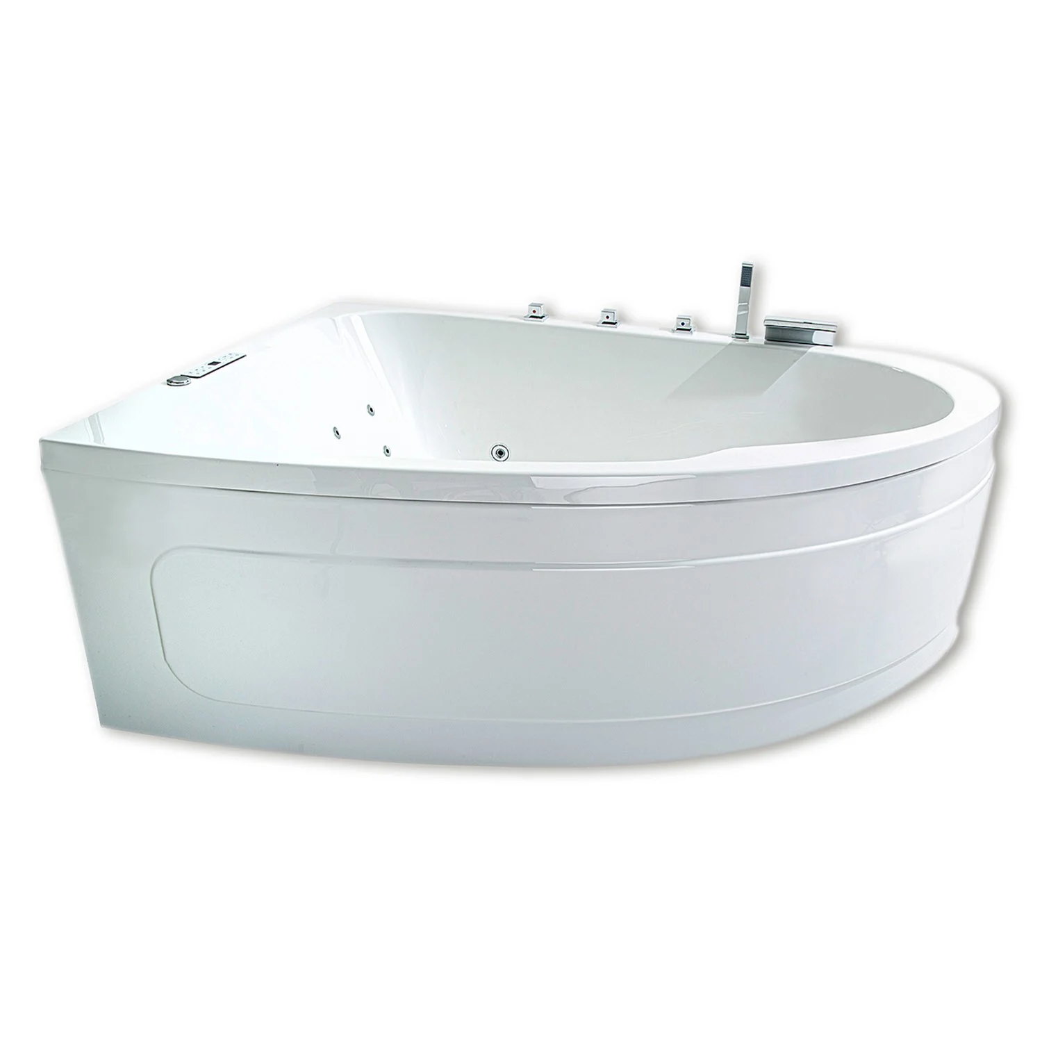 Caribia Delta XL Premium Whirlpool 180 x 130 cm mit Schürze, für Ecke links Bild 4