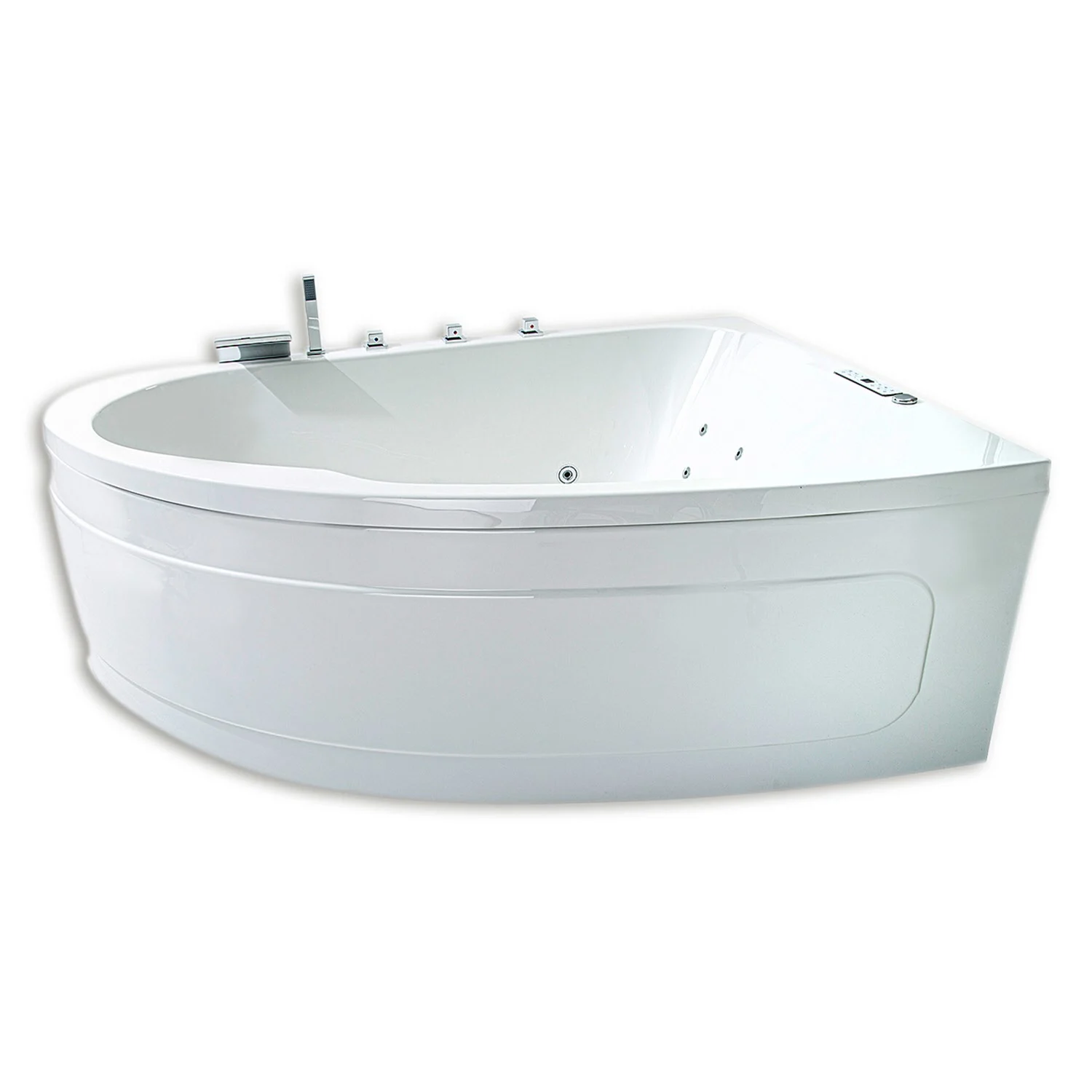 Caribia Delta XL Premium Whirlpool 180 x 130 cm mit Schürze, für Ecke rechts Bild 4