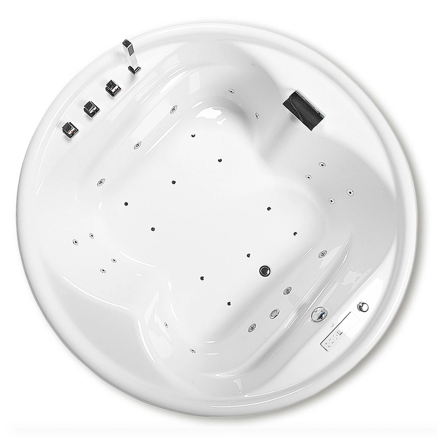 Caribia Vidal Premium Whirlpool 182 x 182 cm ohne Schürze, rund Bild 3