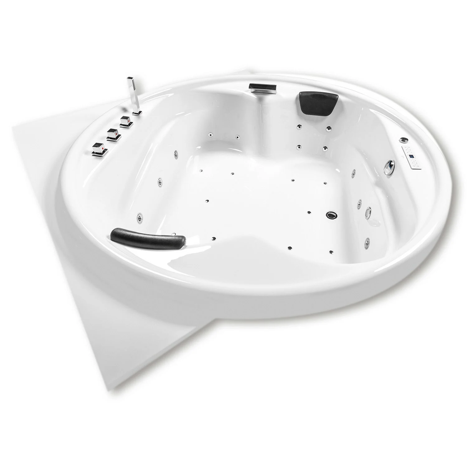 Caribia Vidal Premium Whirlpool 186 x 186 cm ohne Schürze, Eck Bild 4