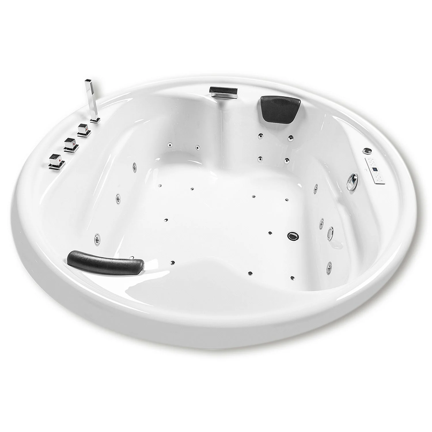 Caribia Vidal Premium Whirlpool 182 x 182 cm ohne Schürze, rund Bild 6