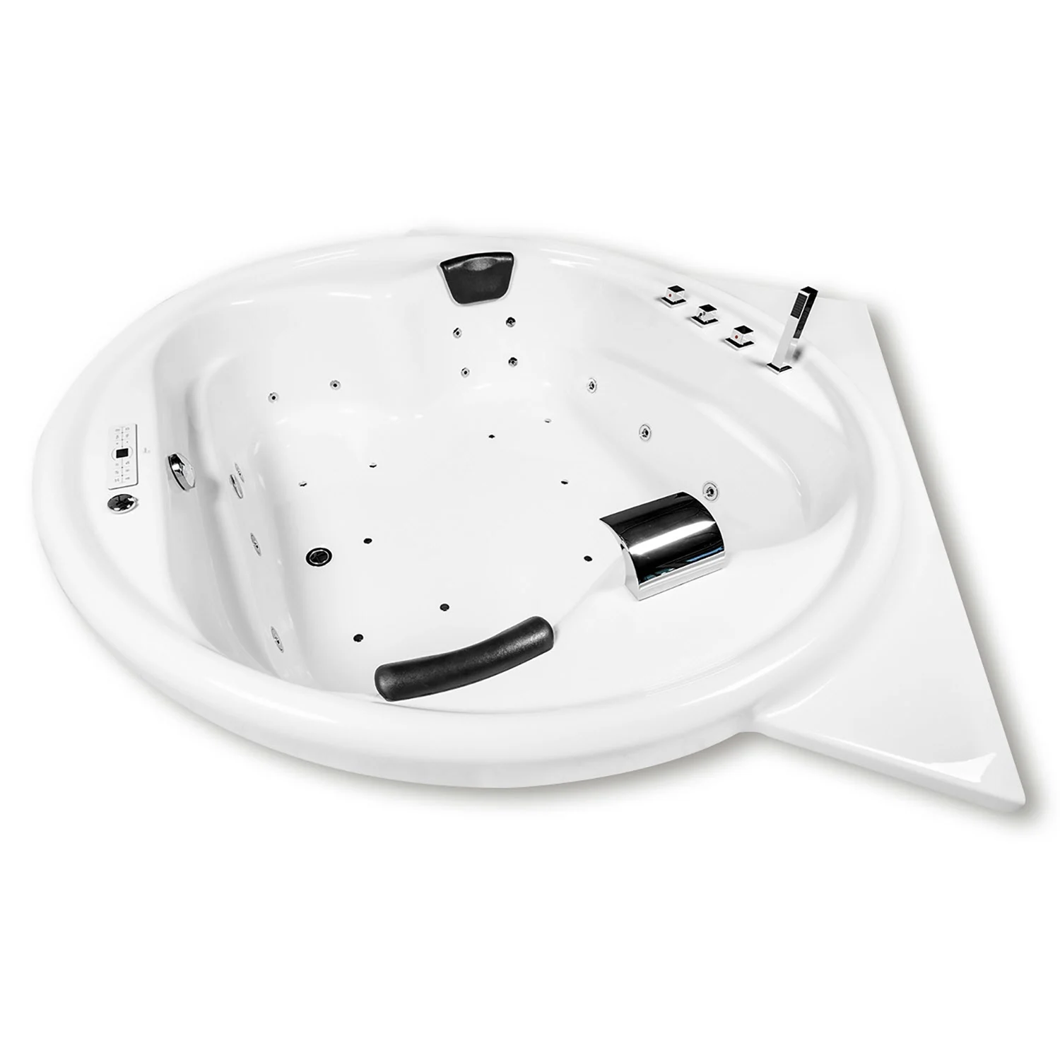 Caribia Vidal Premium Whirlpool 186 x 186 cm ohne Schürze, Eck Bild 6
