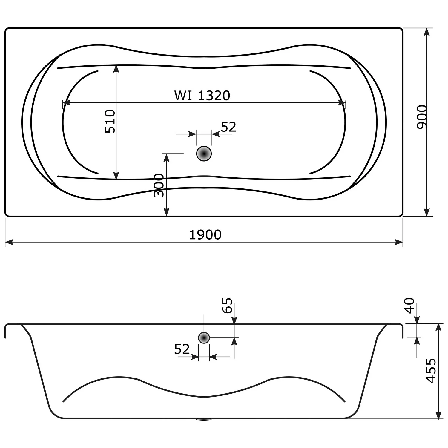 Caribia Trento Premium Whirlpool 190 x 90 cm mit Schürze Bild 5