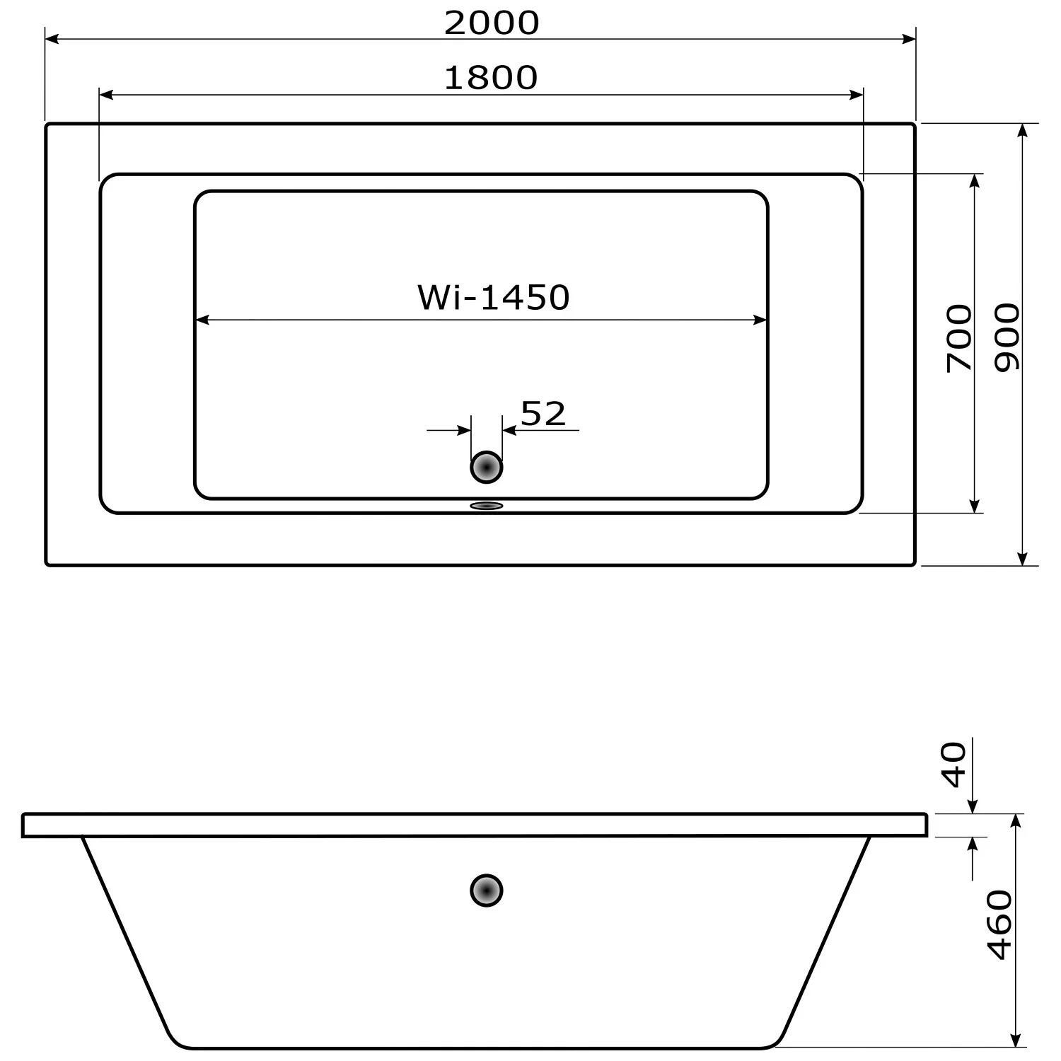 Caribia X-Tube Premium Whirlpool 200 x 90 cm mit Schürze Bild 5