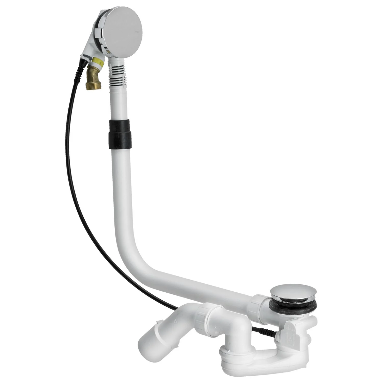 Caribia Multiplex-Trio MT5 Badewannen Ab-, Ein- und Überlaufgarnitur, Sonderlänge