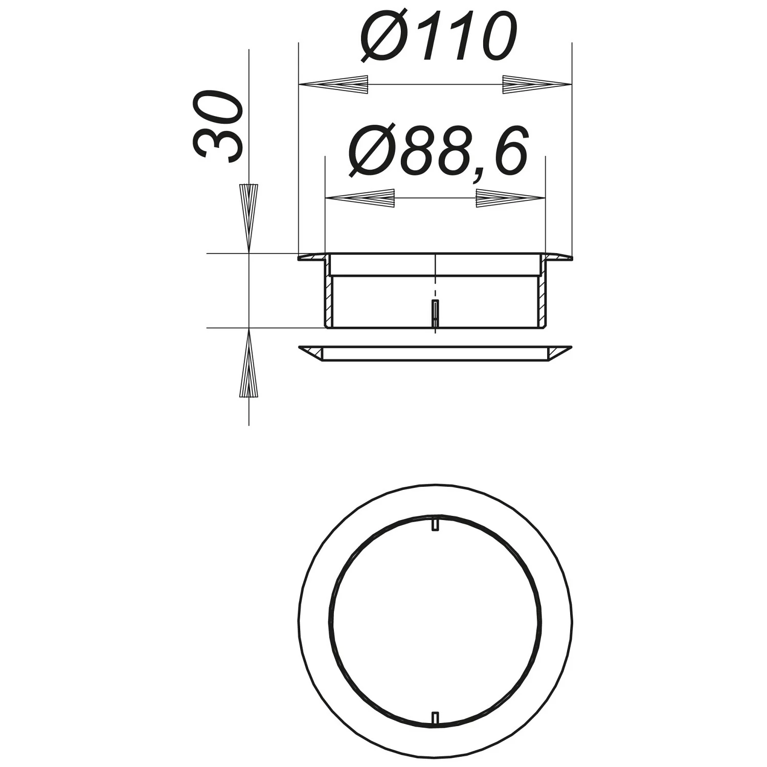 Dallmer Schraubventil ORIO II, 3 cm Bild 3