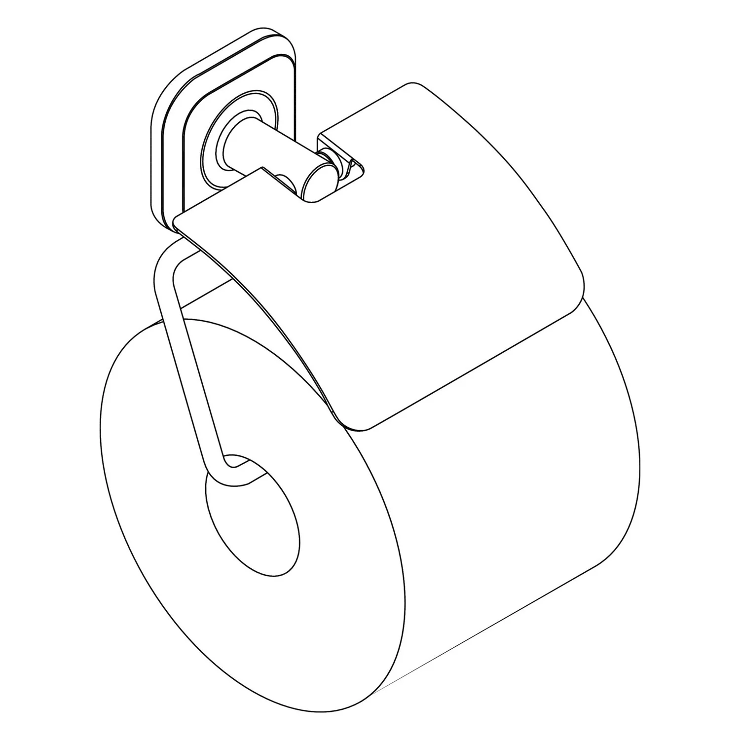 delphis base pro Papierhalter mit Deckel