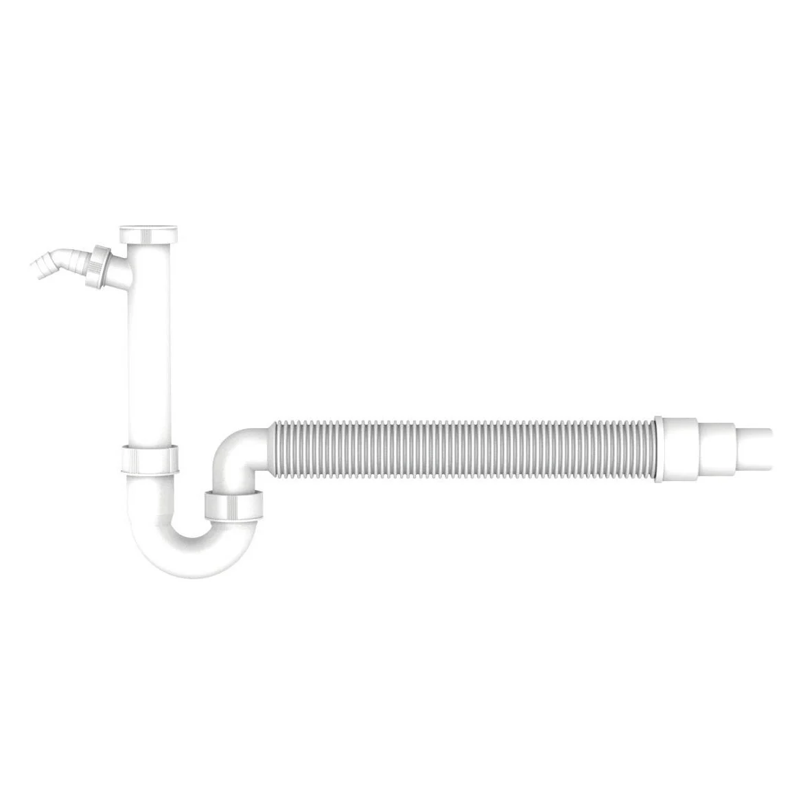 delphis base pro Röhrensiphon mit Flex-Schlauch GA, G 1 1/2Zx 40/50mm