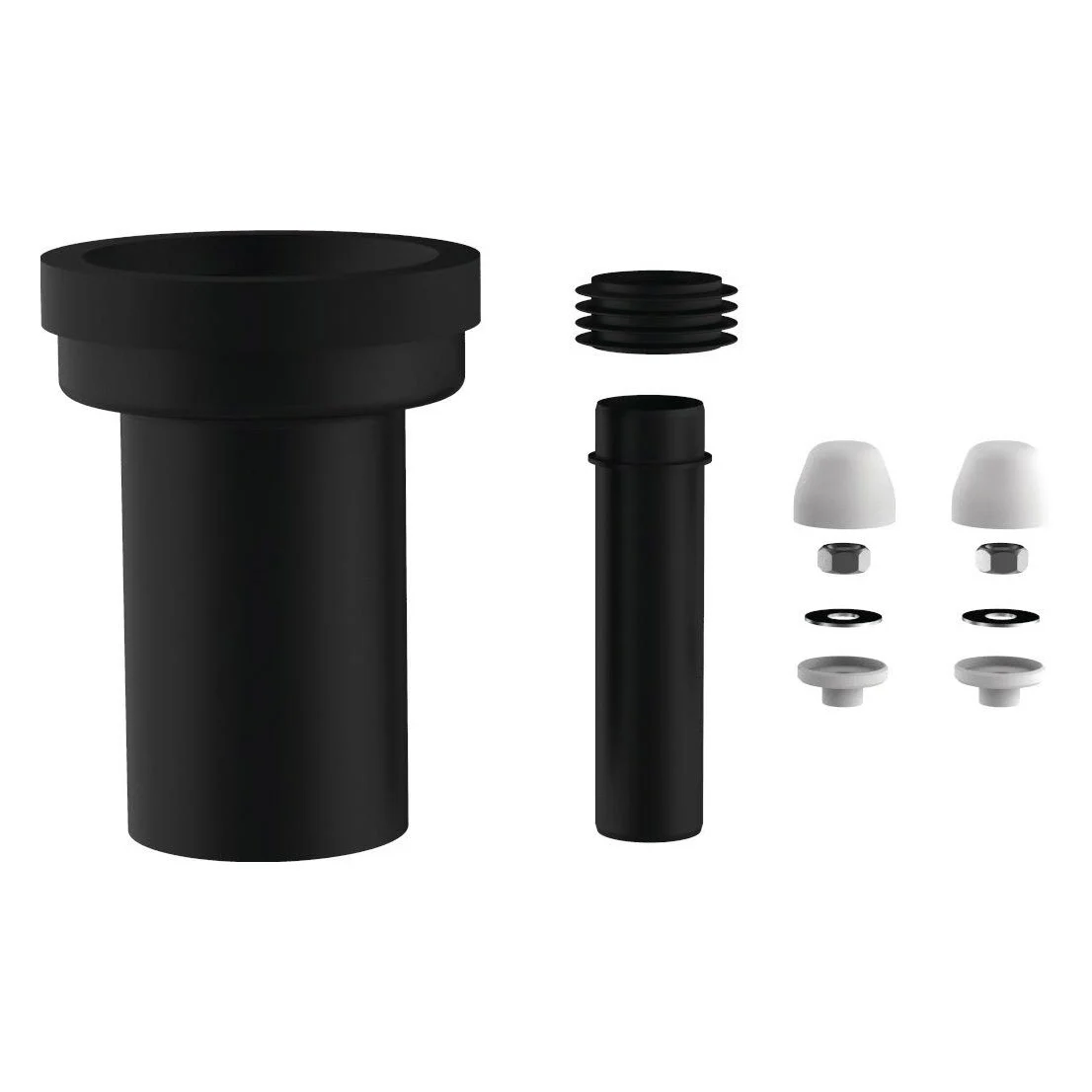 base pro WC-Anschlussgarnitur 180mm, DN 90, weiß